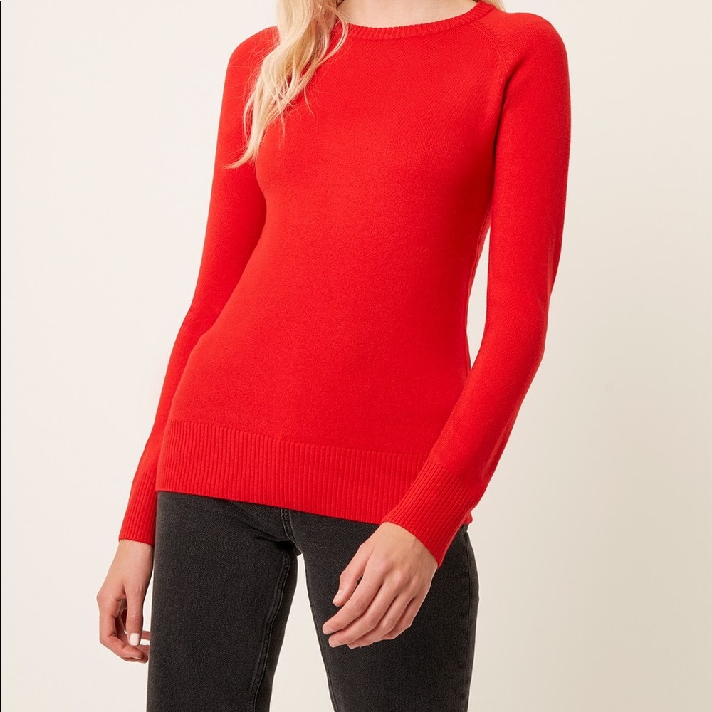 French Connection Red Crewneck Sweater